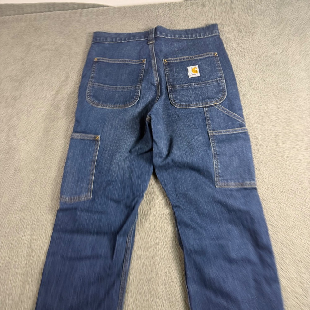 Carhartt Mens Relaxed Fit Carpenter Jeans Dark Wash Blue Denim 30x30 Utility